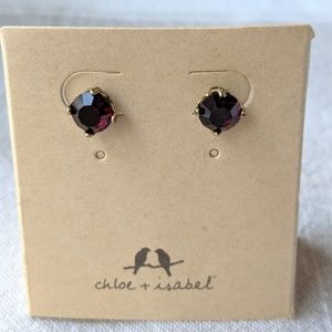 Chloe + Isabel Garnet Stud Earrings